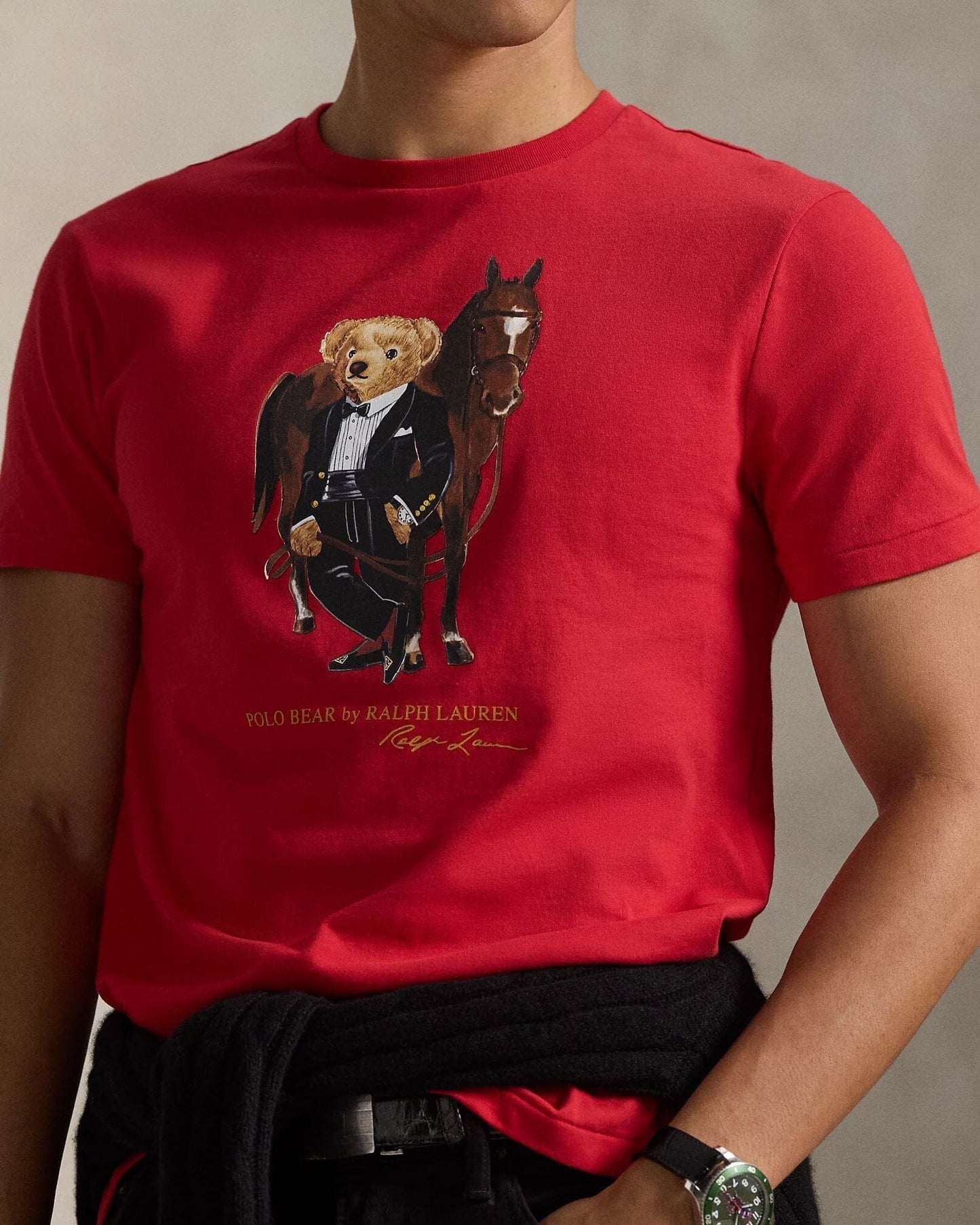L.R Polo Bear Cotton T-Shirt