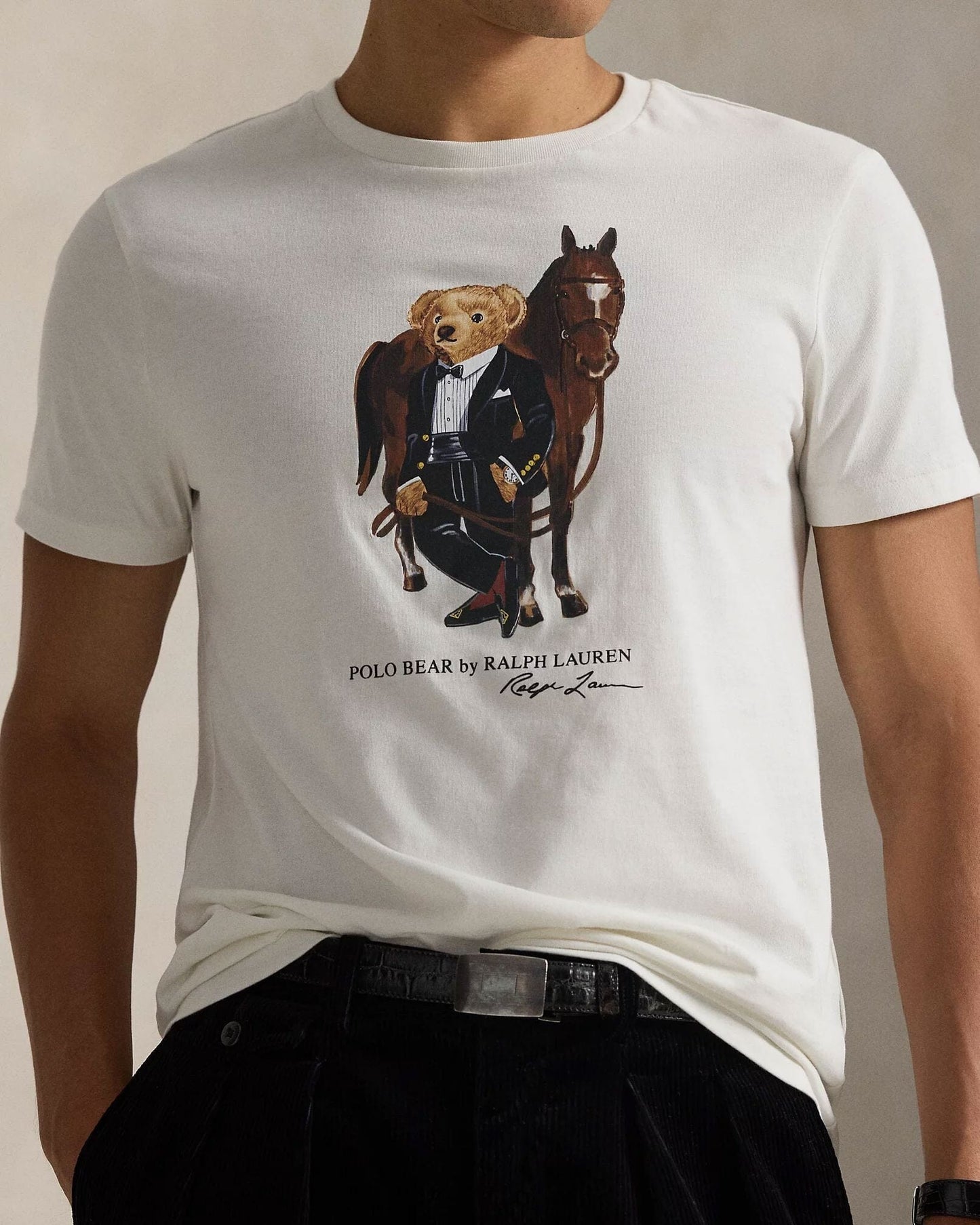 L.R Polo Bear Cotton T-Shirt