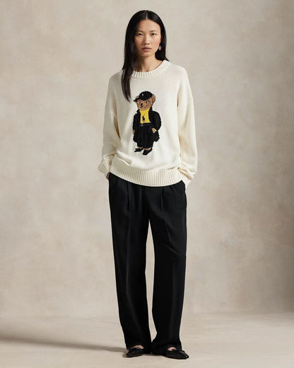 L.R Polo Bear Cotton Crewneck Sweater
