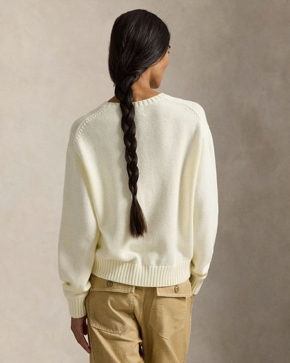 L.R Polo Bear Cotton Crewneck Sweater