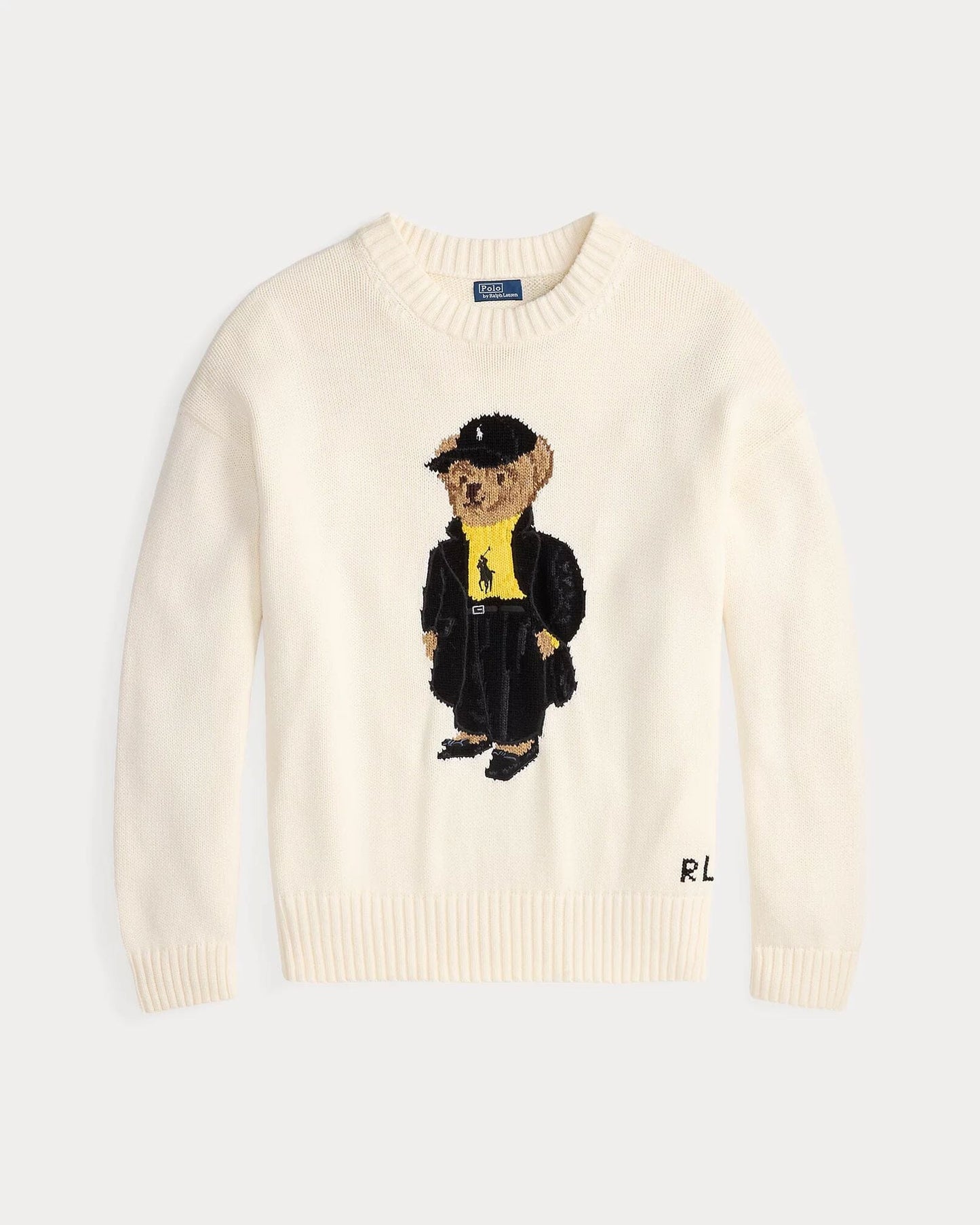 L.R Polo Bear Cotton Crewneck Sweater