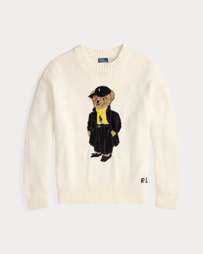 L.R Polo Bear Cotton Crewneck Sweater