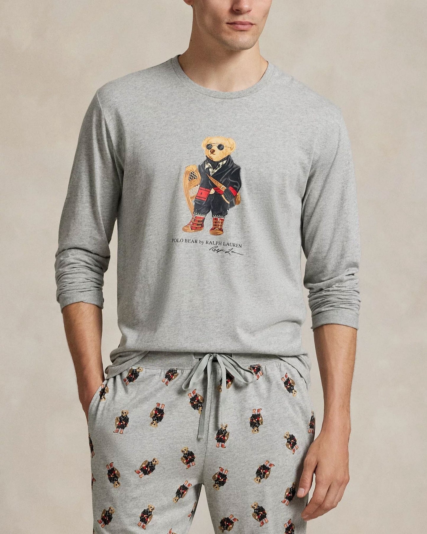 L.R Polo Bear Jersey Pajama Set