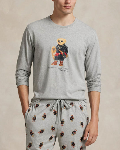 L.R Polo Bear Jersey Pajama Set