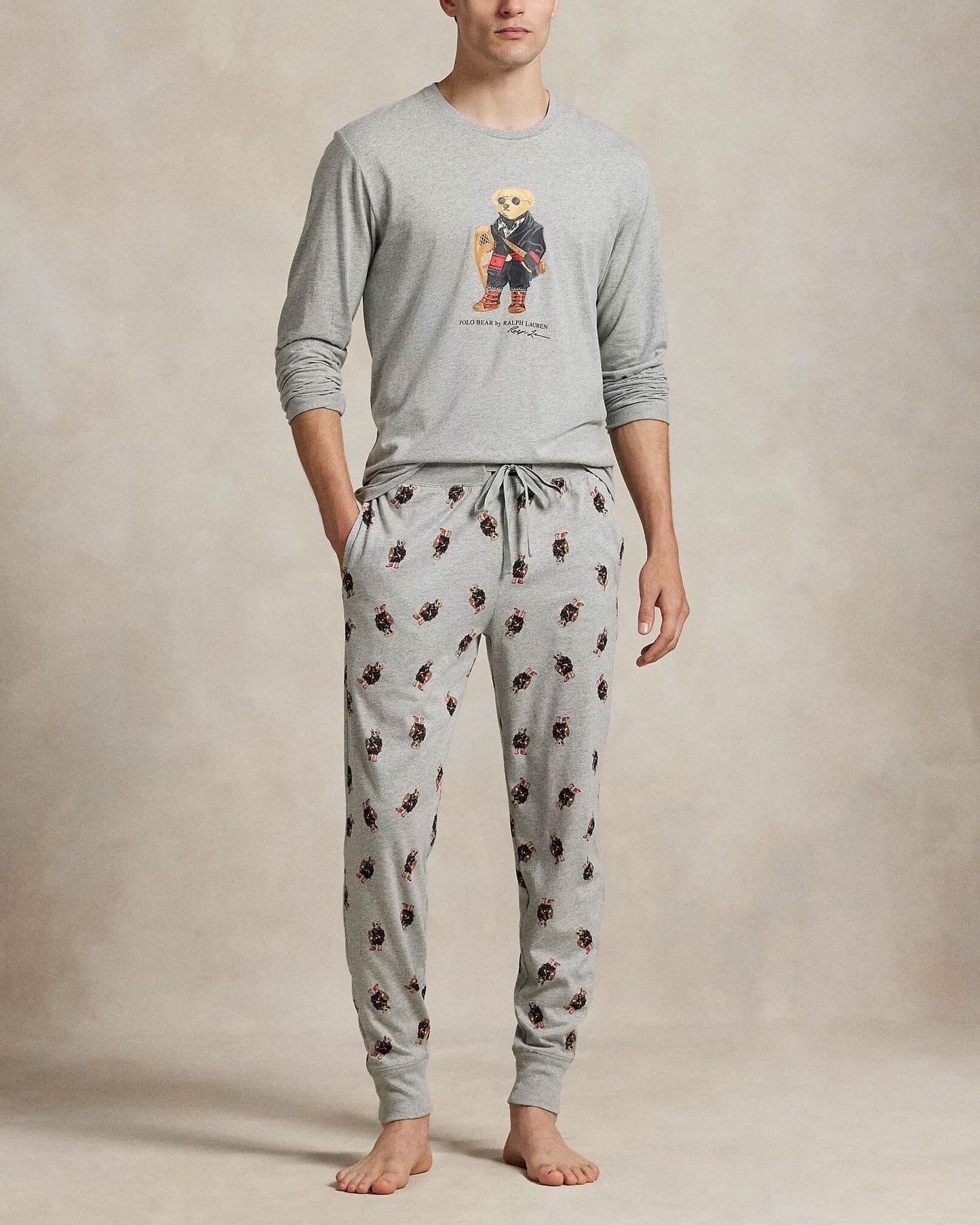 L.R Polo Bear Jersey Pajama Set