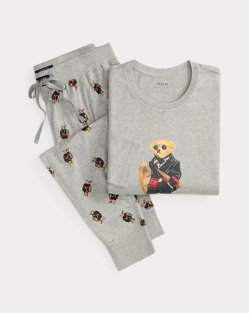 L.R Polo Bear Jersey Pajama Set