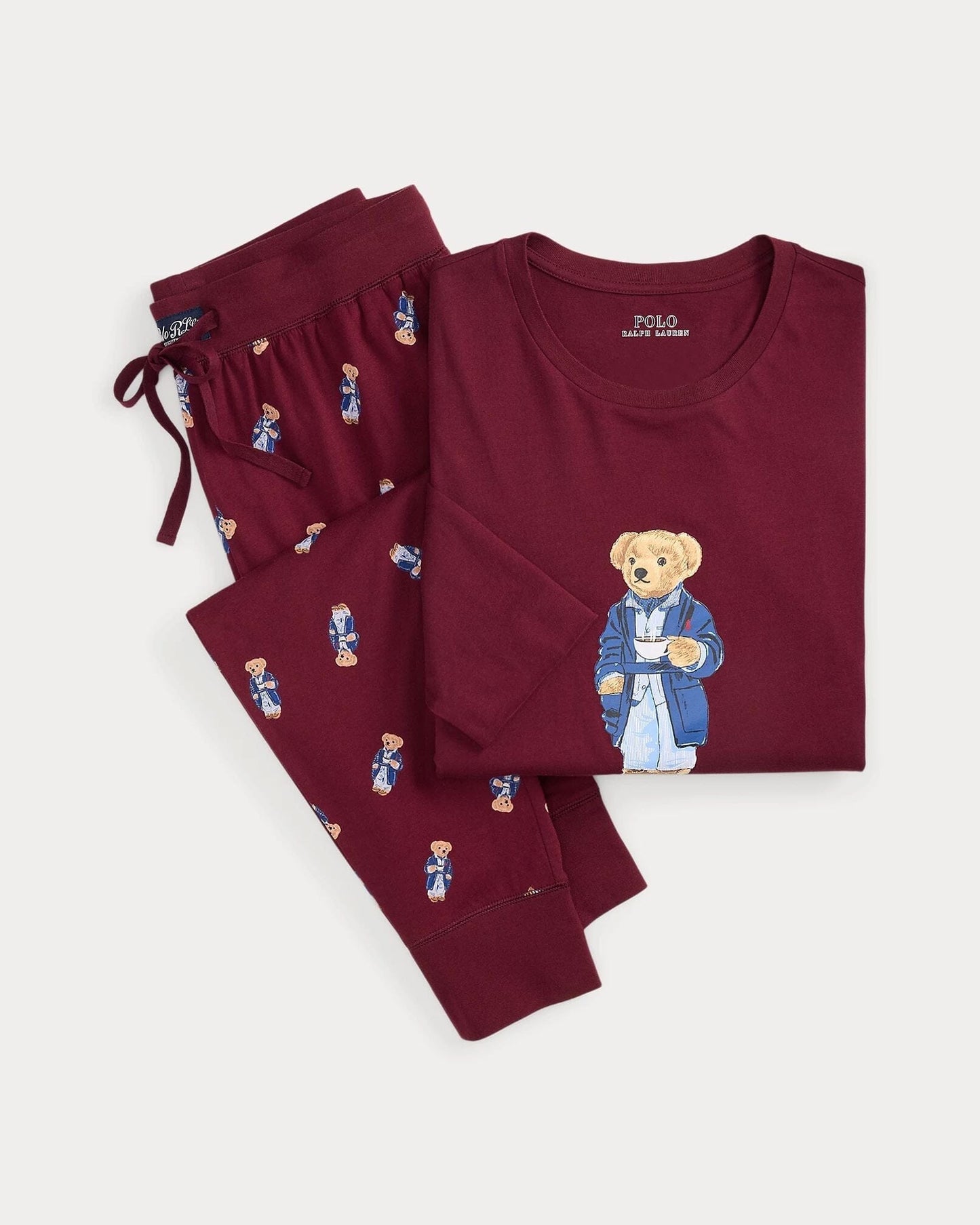 L.R Polo Bear Jersey Pajama Set