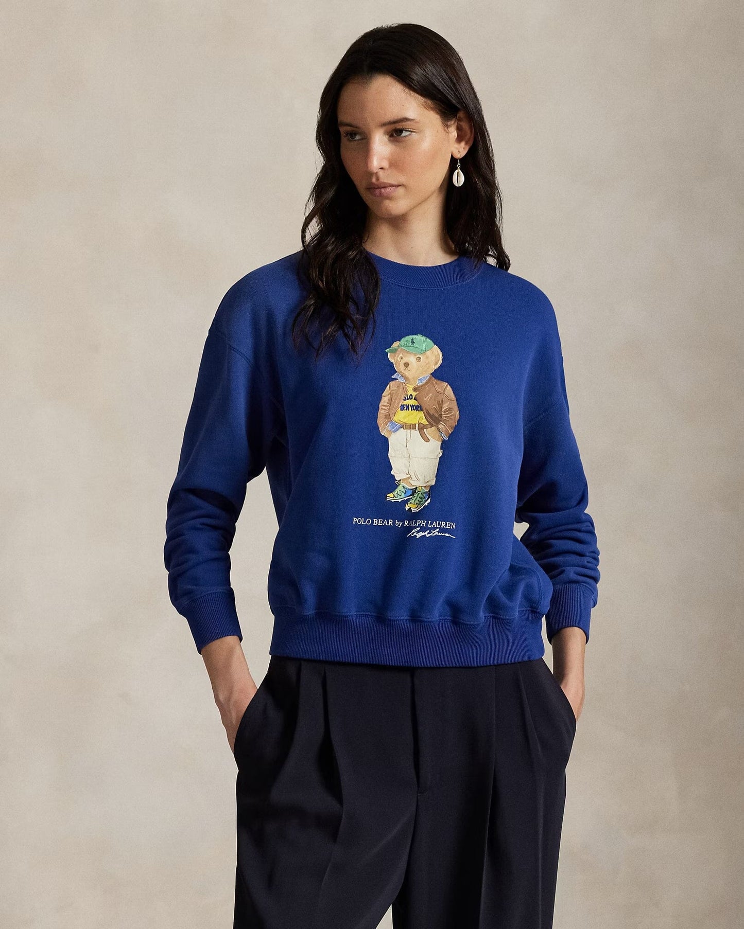 L.R Polo Bear Lightweight Fleece Crewneck