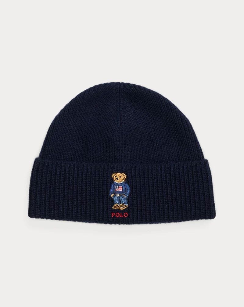 L.R Polo Bear Rib-Knit Beanie