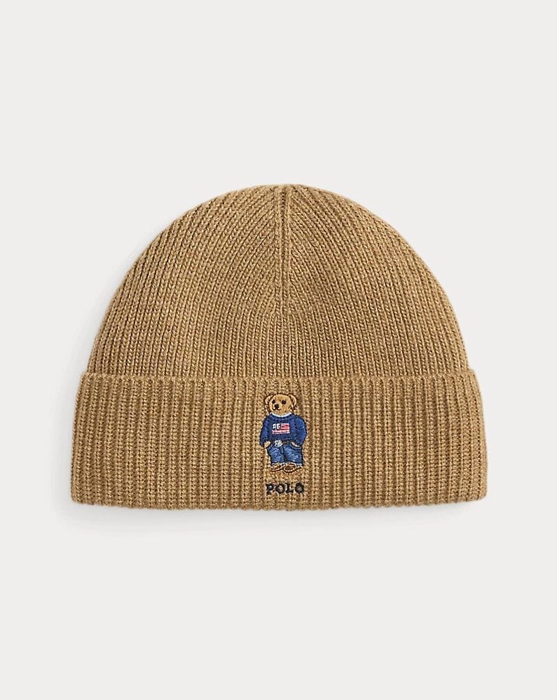 L.R Polo Bear Rib-Knit Beanie