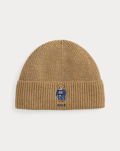 L.R Polo Bear Rib-Knit Beanie