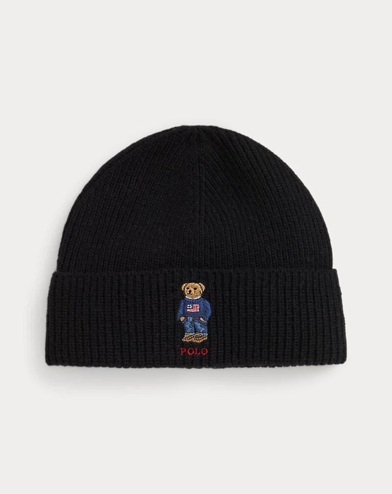 L.R Polo Bear Rib-Knit Beanie