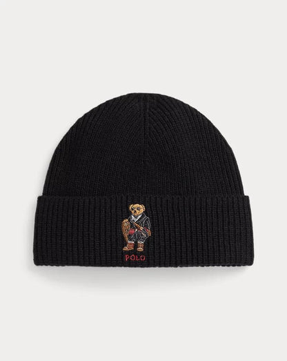 L.R Polo Bear Rib-Knit Beanie