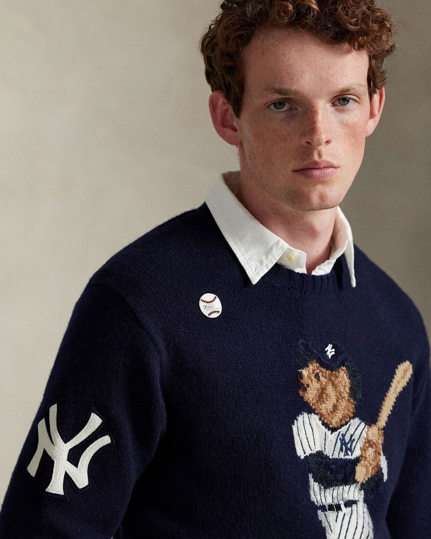 L.R Polo Bear Yankees Sweater