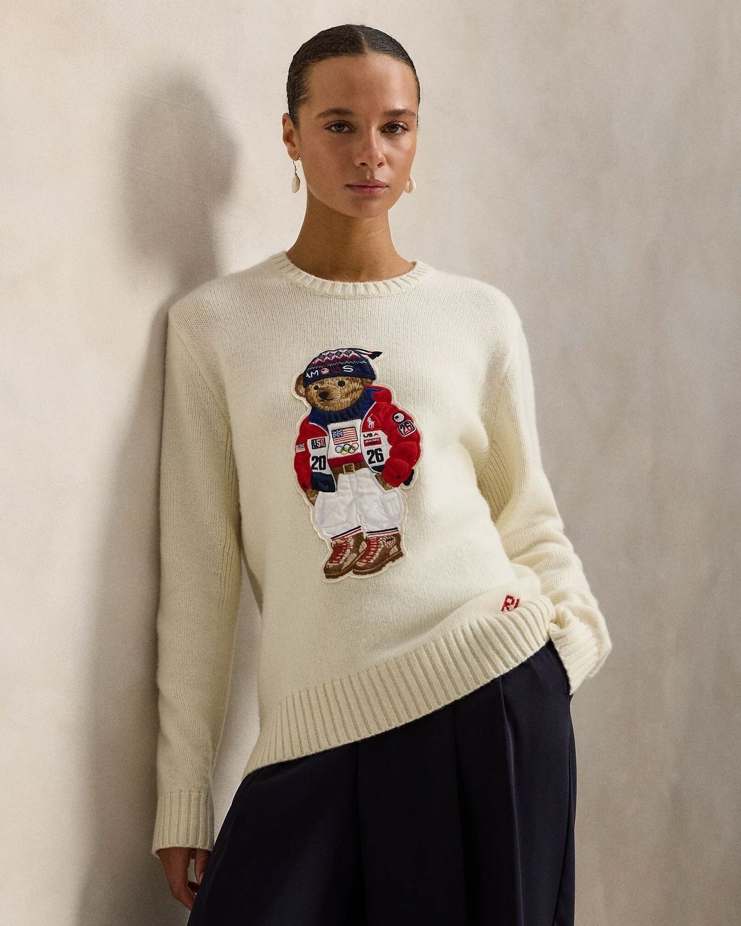 L.R Team USA Polo Bear Sweater