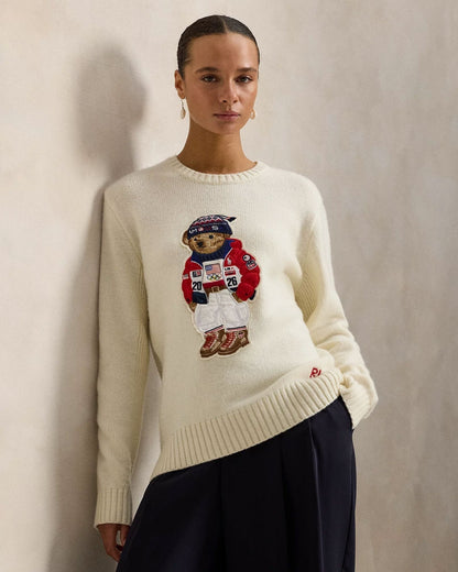 L.R Team USA Polo Bear Sweater