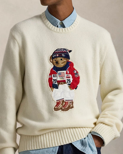 L.R Team USA Polo Bear Sweater