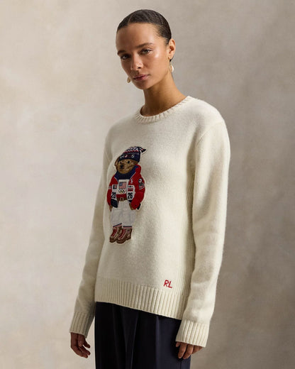 L.R Team USA Polo Bear Sweater