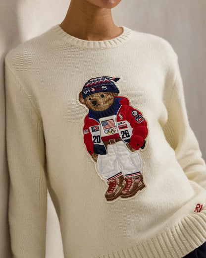 L.R Team USA Polo Bear Sweater