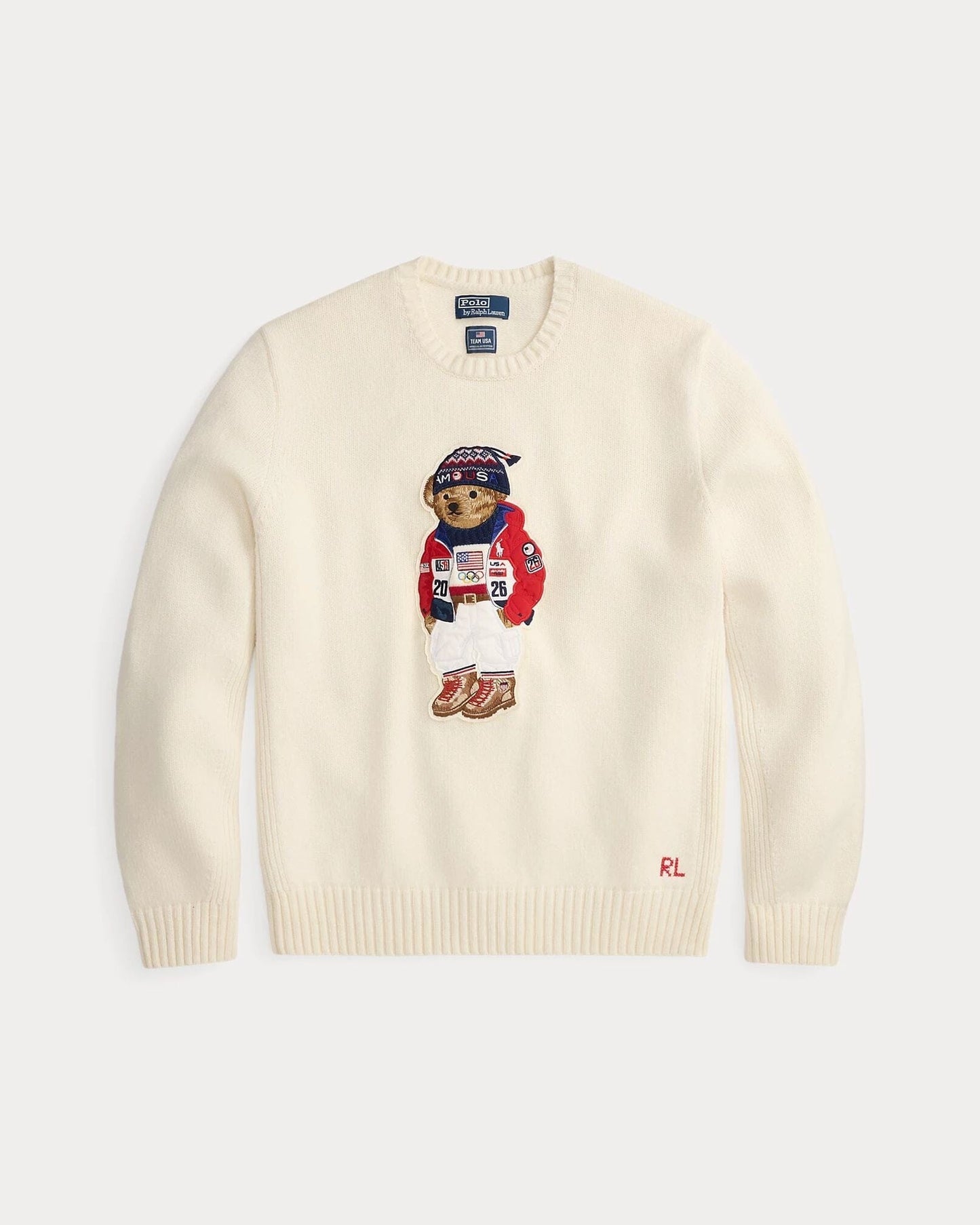 L.R Team USA Polo Bear Sweater