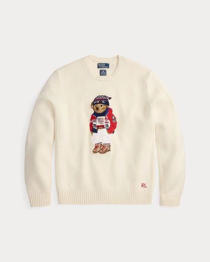 L.R Team USA Polo Bear Sweater