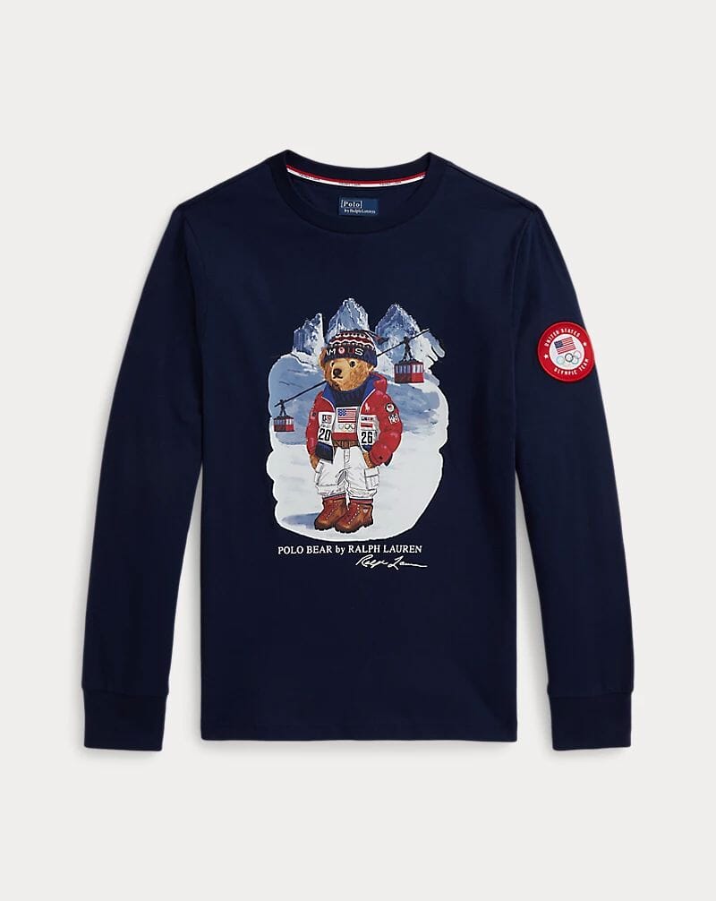 L.R Team USA Polo Bear Cotton T-Shirt