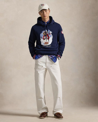 L.R Team USA Polo Bear Hoodie
