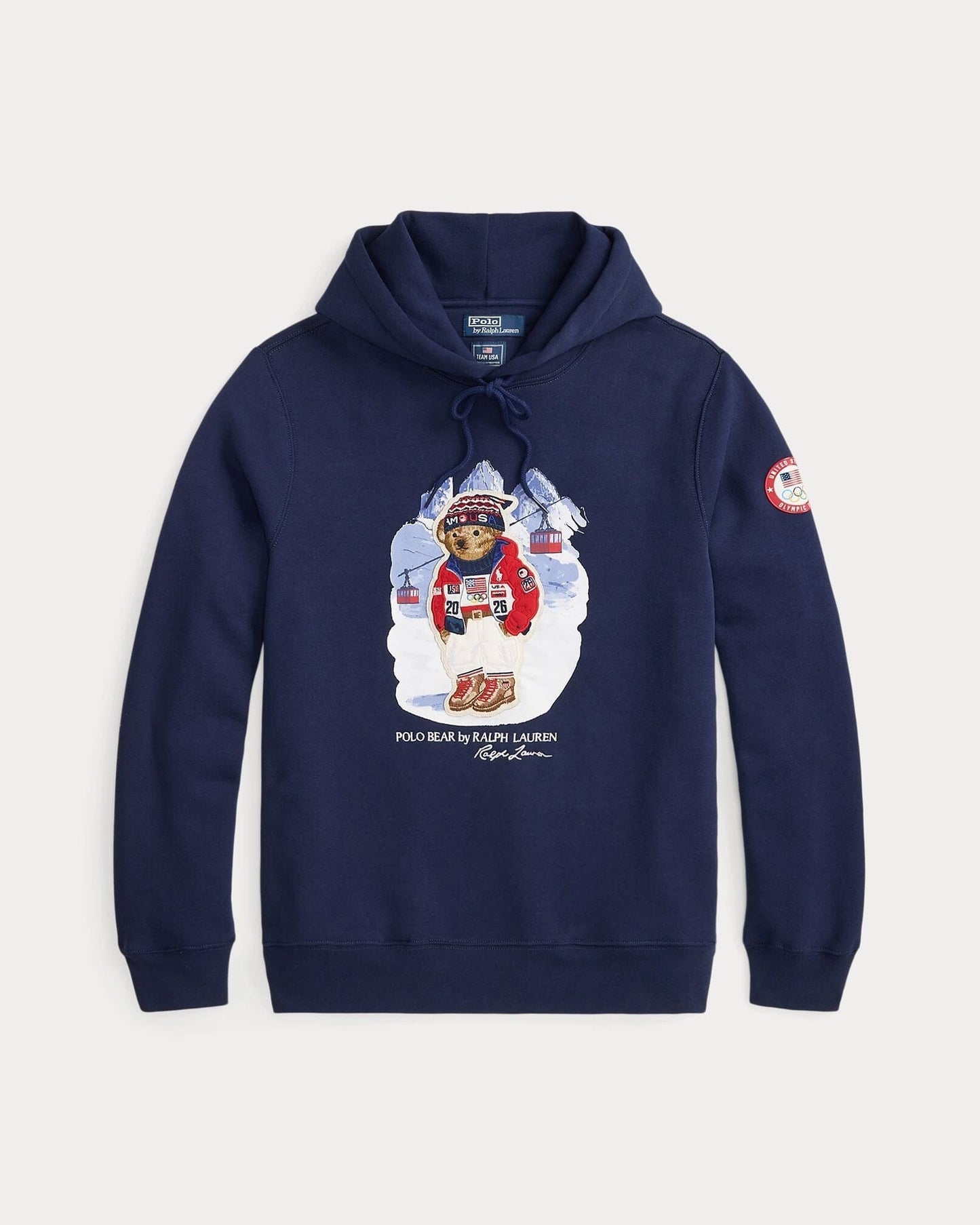L.R Team USA Polo Bear Hoodie