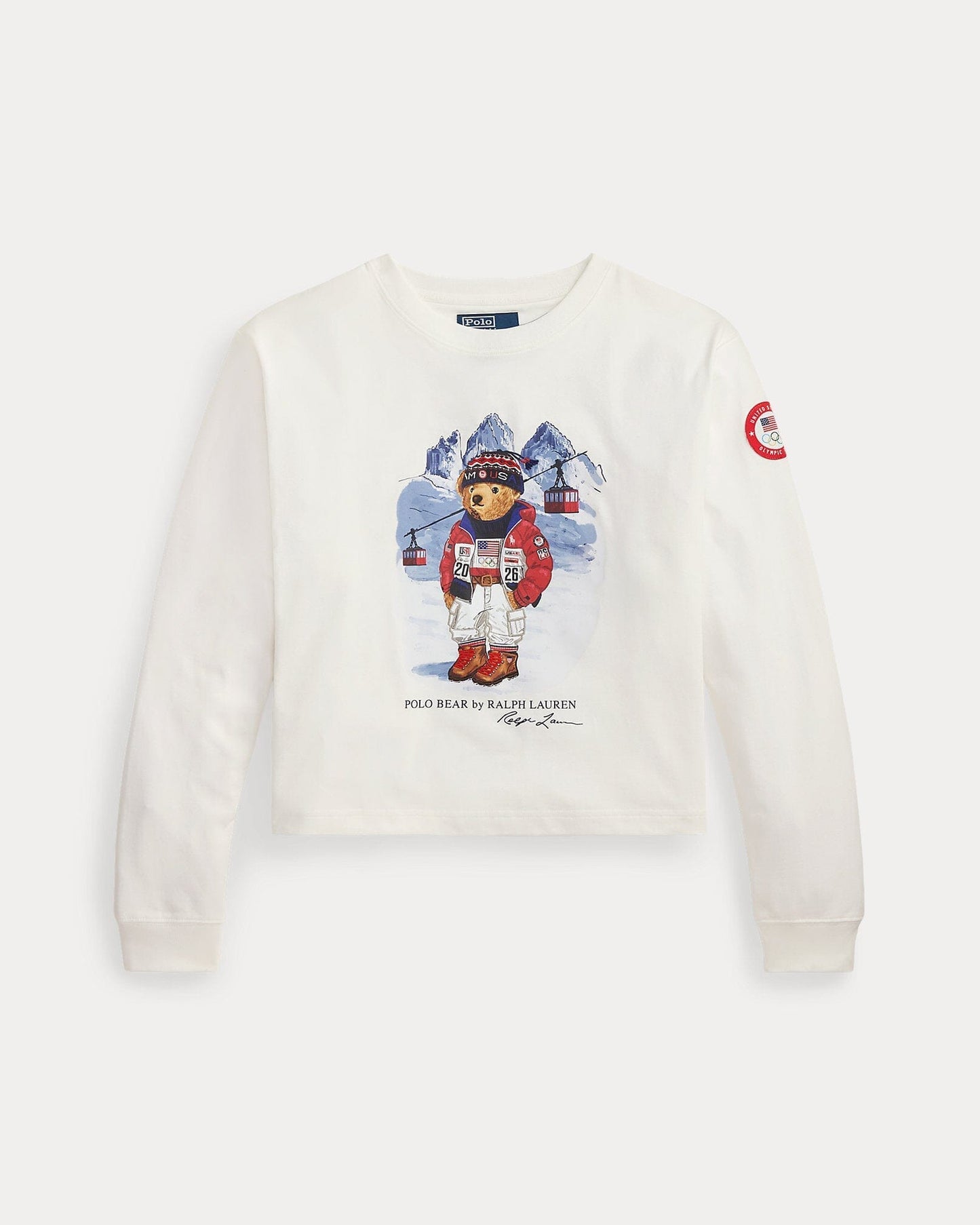 L.R Team USA Polo Bear Long-Sleeve T-Shirt