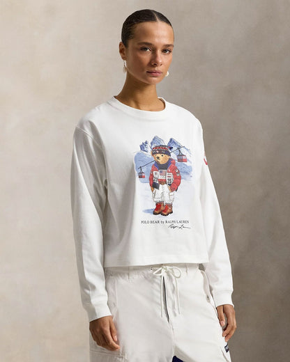 L.R Team USA Polo Bear Long-Sleeve T-Shirt