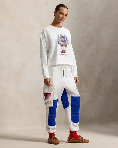 L.R Team USA Polo Bear Long-Sleeve T-Shirt