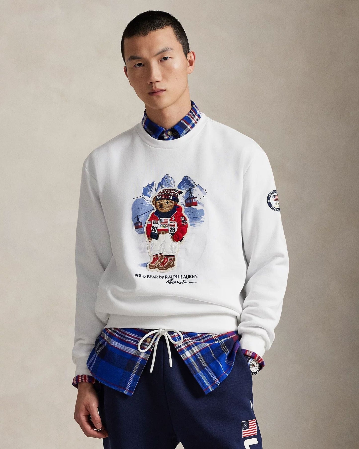 L.R Team USA Polo Bear Sweatshirt