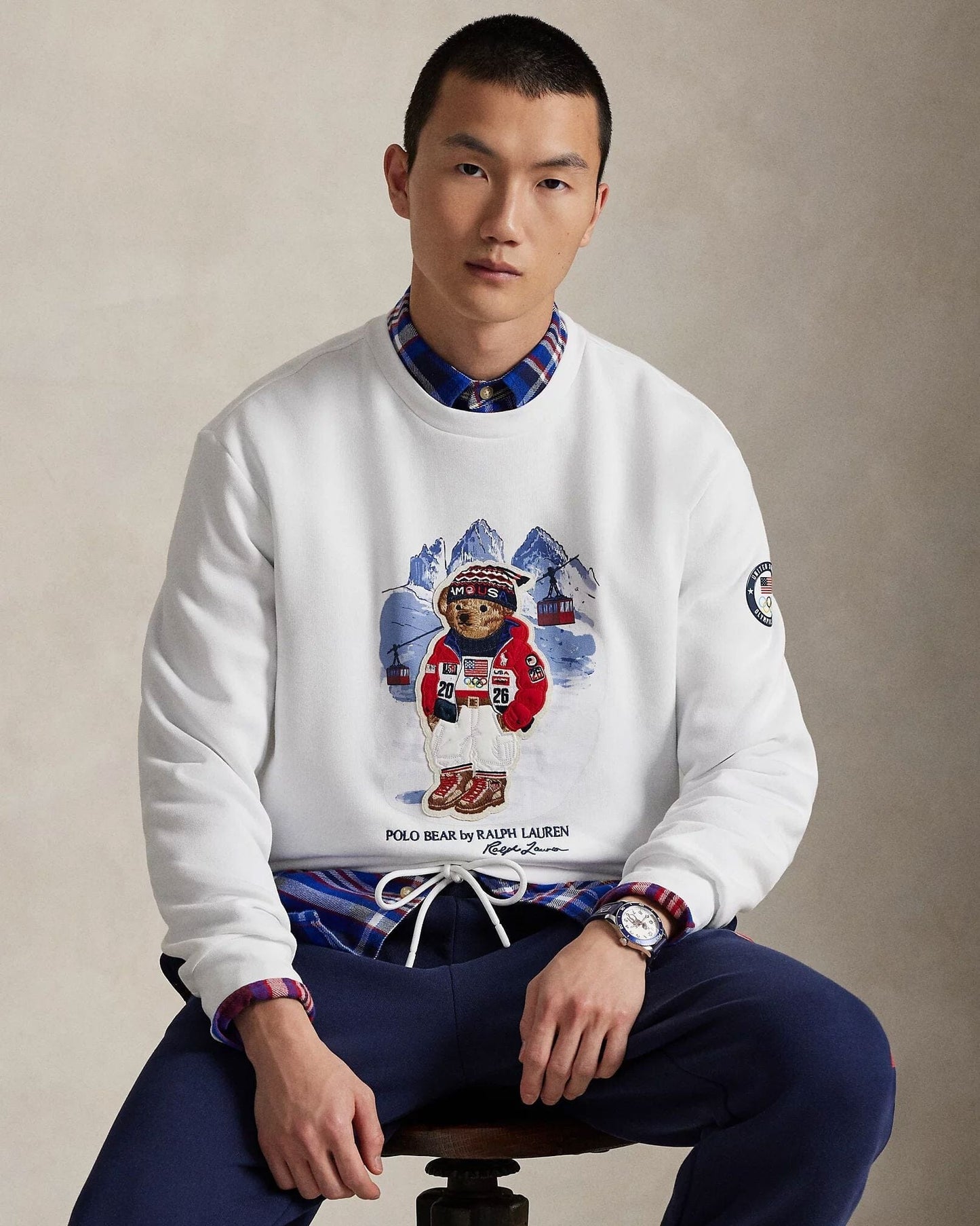 L.R Team USA Polo Bear Sweatshirt