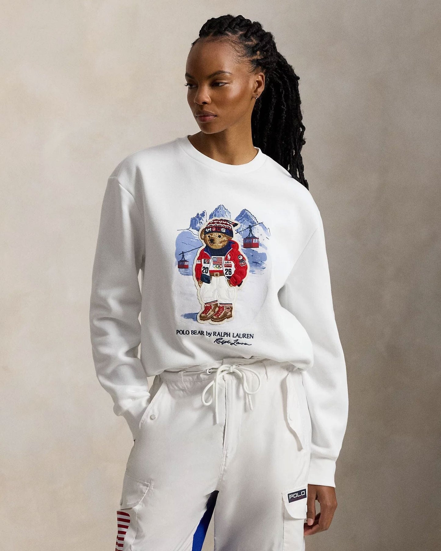 L.R Team USA Polo Bear Sweatshirt