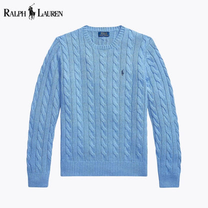 RL Cable-Knit Cotton Jumper RL Cable-Knit Cotton Jumper Minha loja Blue S 