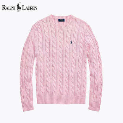 RL Cable-Knit Cotton Jumper RL Cable-Knit Cotton Jumper Minha loja Pink S 