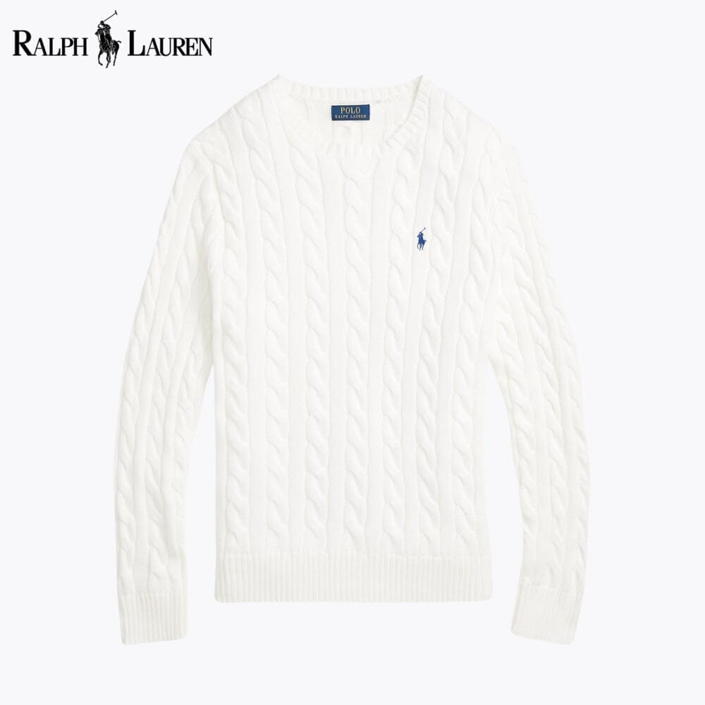 RL Cable-Knit Cotton Jumper RL Cable-Knit Cotton Jumper Minha loja White S 