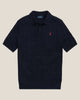 Ralph Lauren Cable-Knit Cotton Polo-Collar Sweater