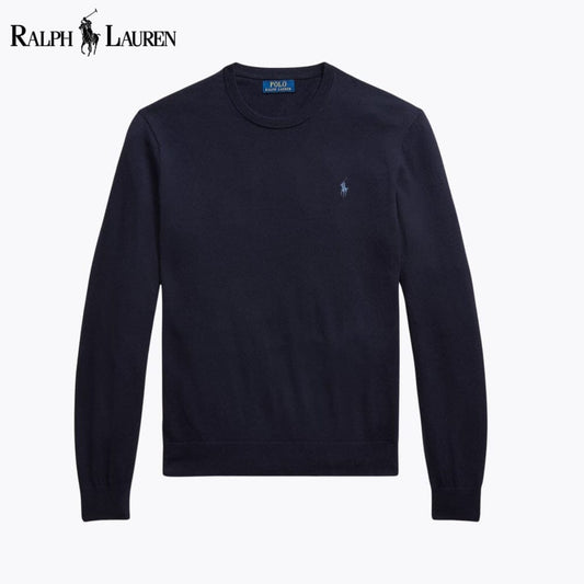 RL Cotton-Cashmere Crewneck Jumper RL Cotton-Cashmere Crewneck Jumper Minha loja Blue Navy S 