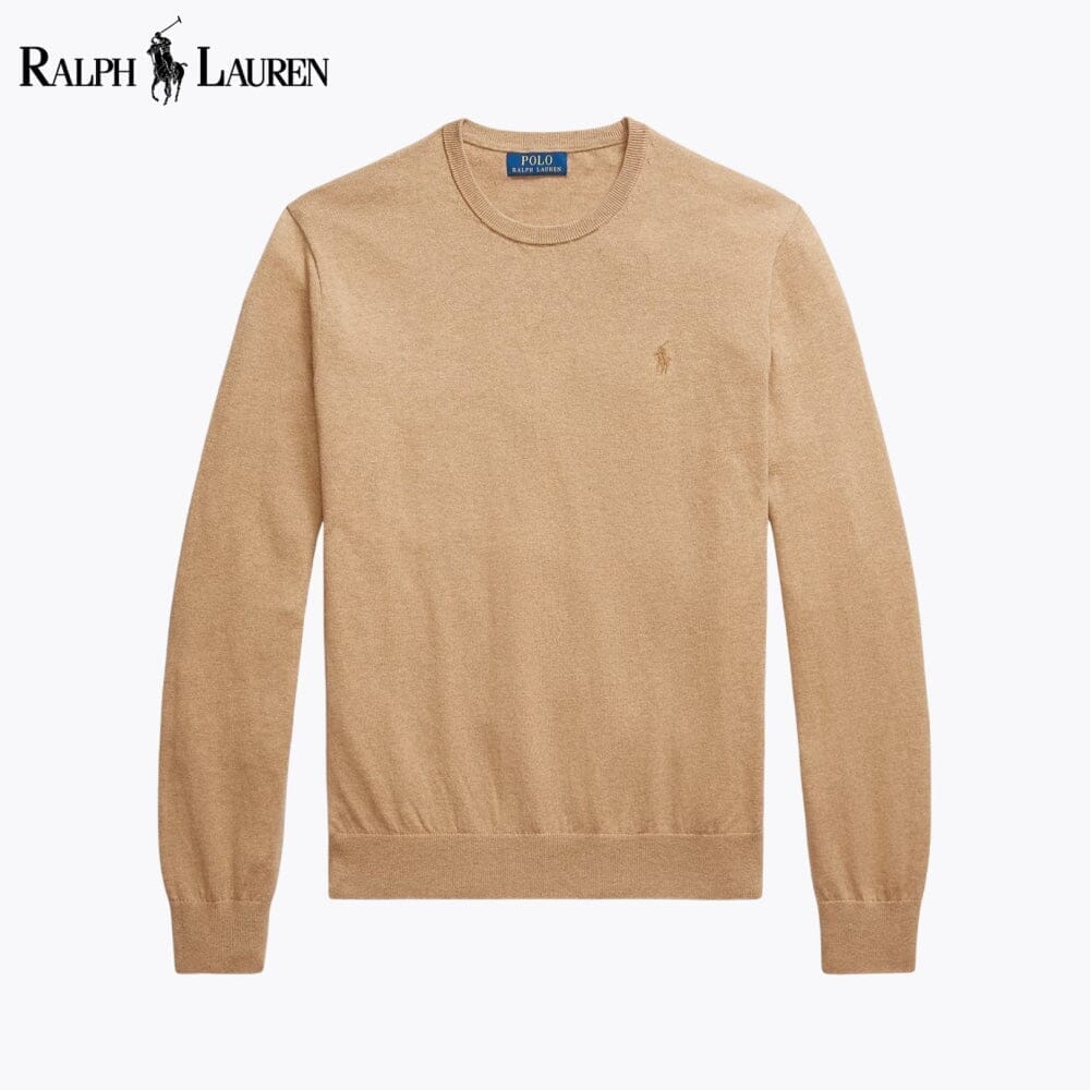 RL Cotton-Cashmere Crewneck Jumper RL Cotton-Cashmere Crewneck Jumper Minha loja Caramel S 