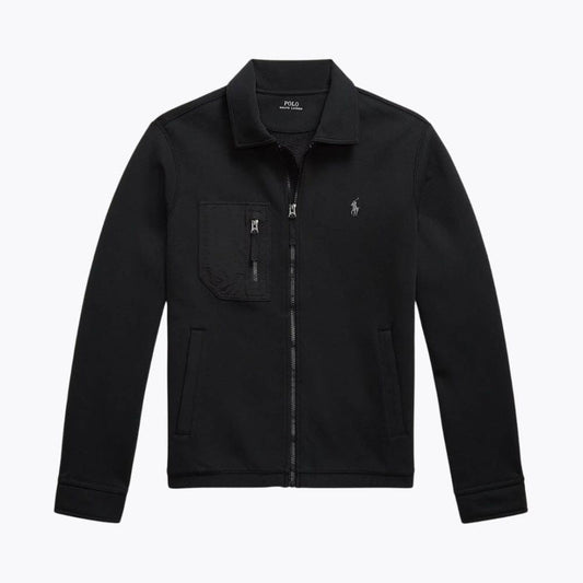 Cotton Blend Zip-Up Jacket