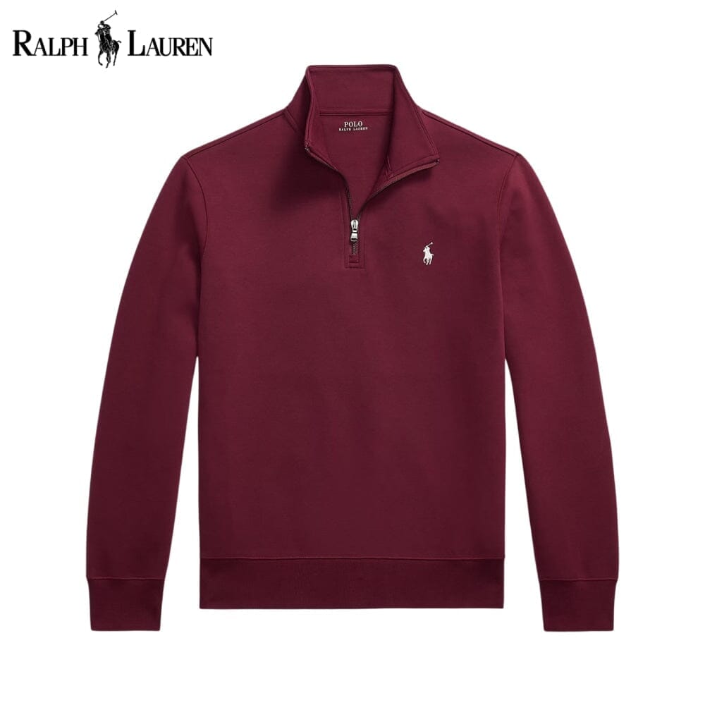 RL Double-Knit Mockneck Pullover RL Double-Knit Mockneck Pullover Minha loja Wine S 