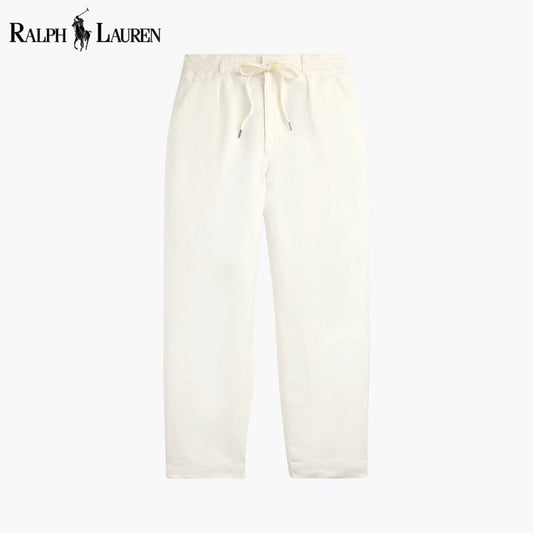 RL Lateef Relaxed Fit Pleated Linen Pant RL Lateef Relaxed Fit Pleated Linen Pant Minha loja Cream 28 