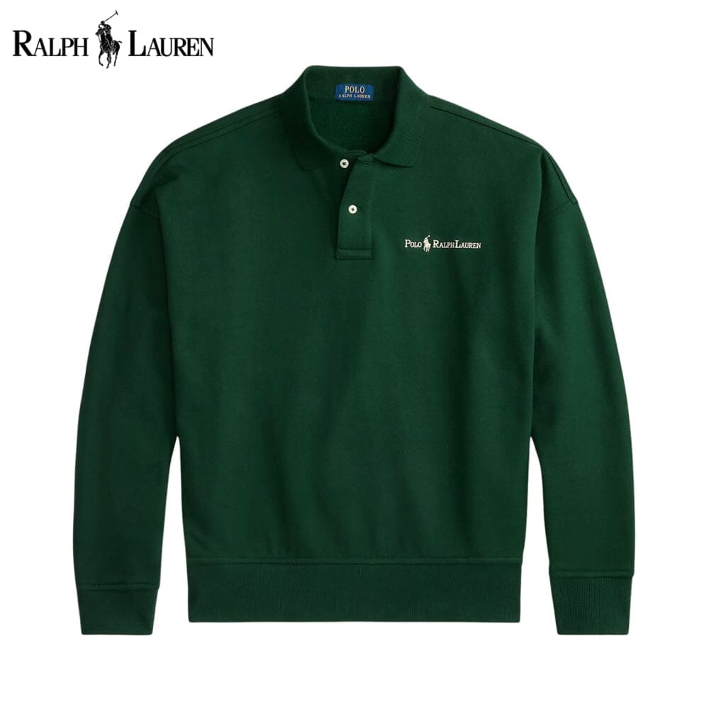 RL Logo Collared Sweatshirt RL Logo Collared Sweatshirt Minha loja Pine Green S 