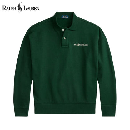 RL Logo Collared Sweatshirt RL Logo Collared Sweatshirt Minha loja Pine Green S 