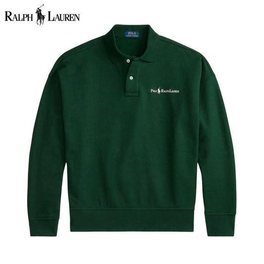 RL Logo Collared Sweatshirt RL Logo Collared Sweatshirt Minha loja Pine Green S 