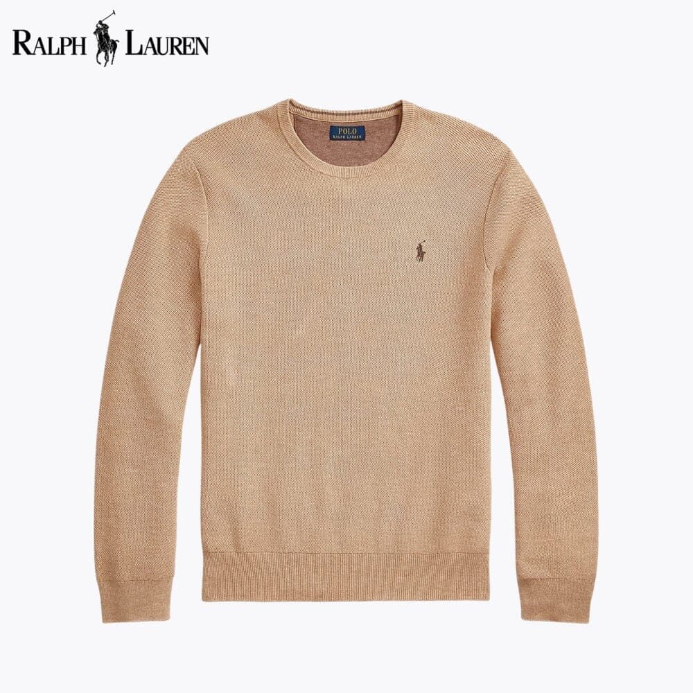 RL Mesh-Knit Cotton Crewneck Sweater RL Mesh-Knit Cotton Crewneck Sweater Minha loja 