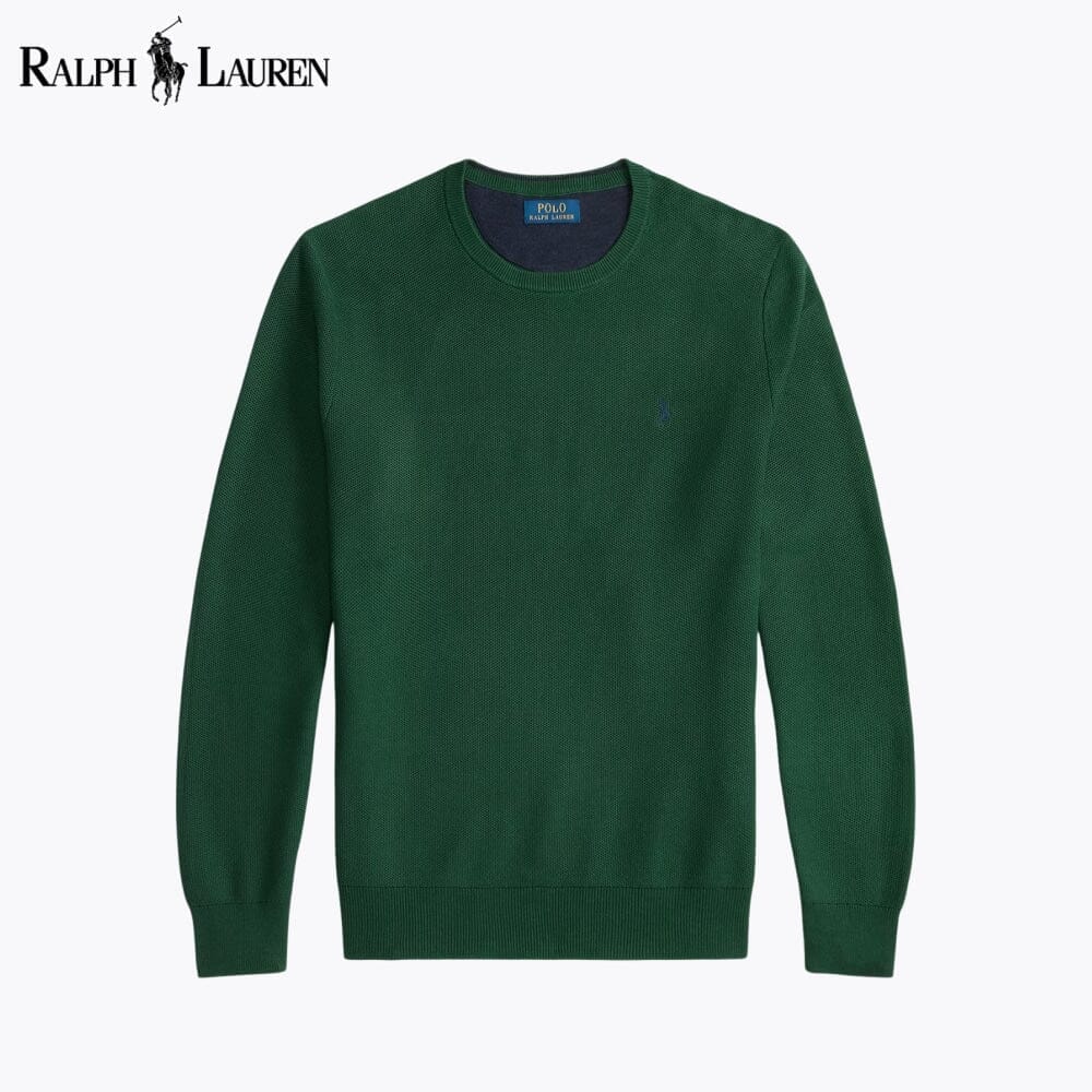 RL Mesh-Knit Cotton Crewneck Sweater RL Mesh-Knit Cotton Crewneck Sweater Minha loja 