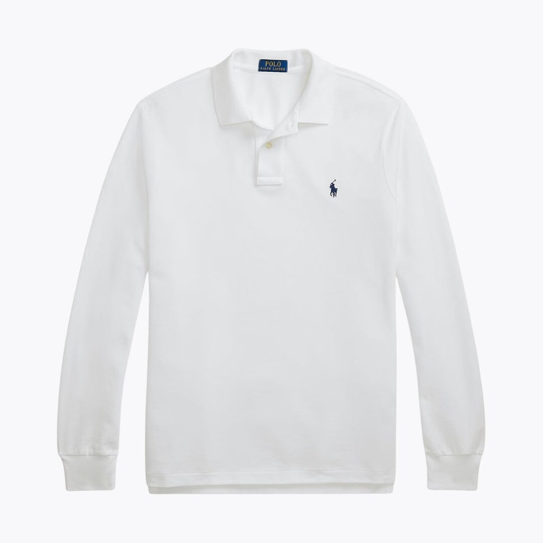 RL Mesh Long-Sleeve Polo Shirt