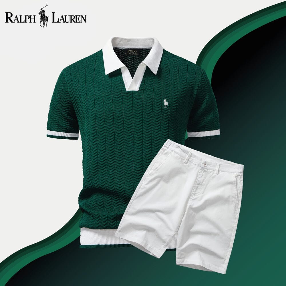 RL Old Money Polo Shirt + Shorts Set RL Old Money Polo Shirt + Shorts Set Minha loja Emerald Green S 